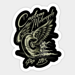 Custom Motorcycle 1993 Sticker